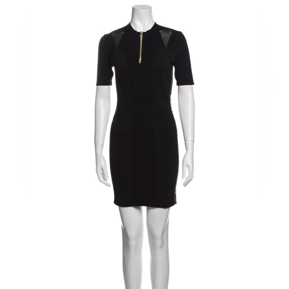 Black mini Versace collection dress
